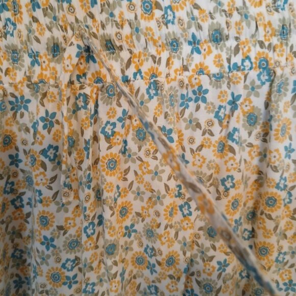 Versona flower palazzo pants with ruffle (SIZE M) - Picture 6 of 7